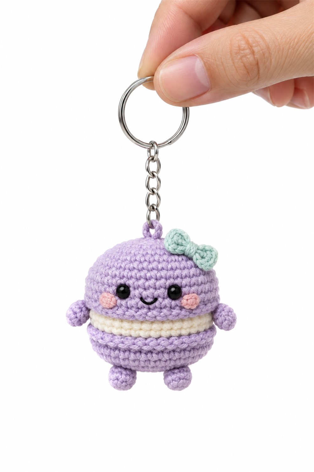 Amigurumi 342 Chaveiro Macaron Lavanda - PDF Pattern