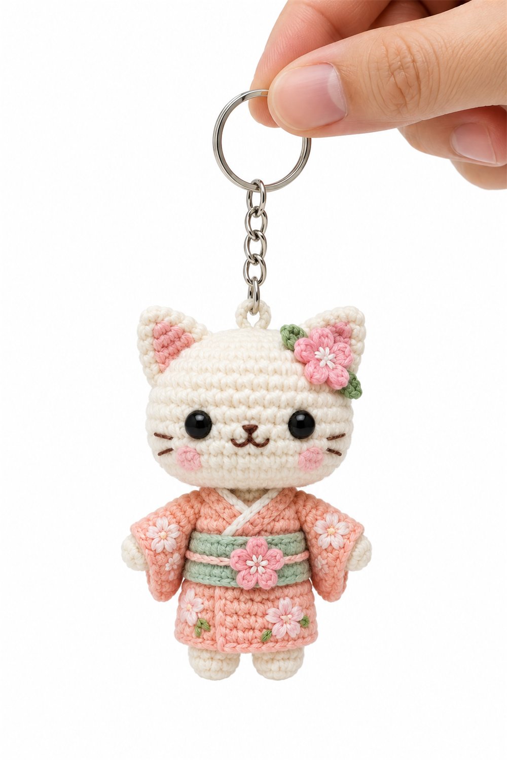 Amigurumi 351 Chaveiro Gato Mochi - PDF Pattern