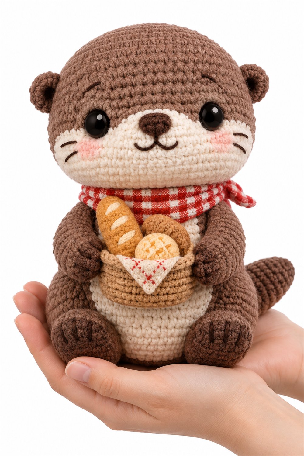 Crochet Amigurumi 358 Na Mao Lontra Piquenique - Pattern