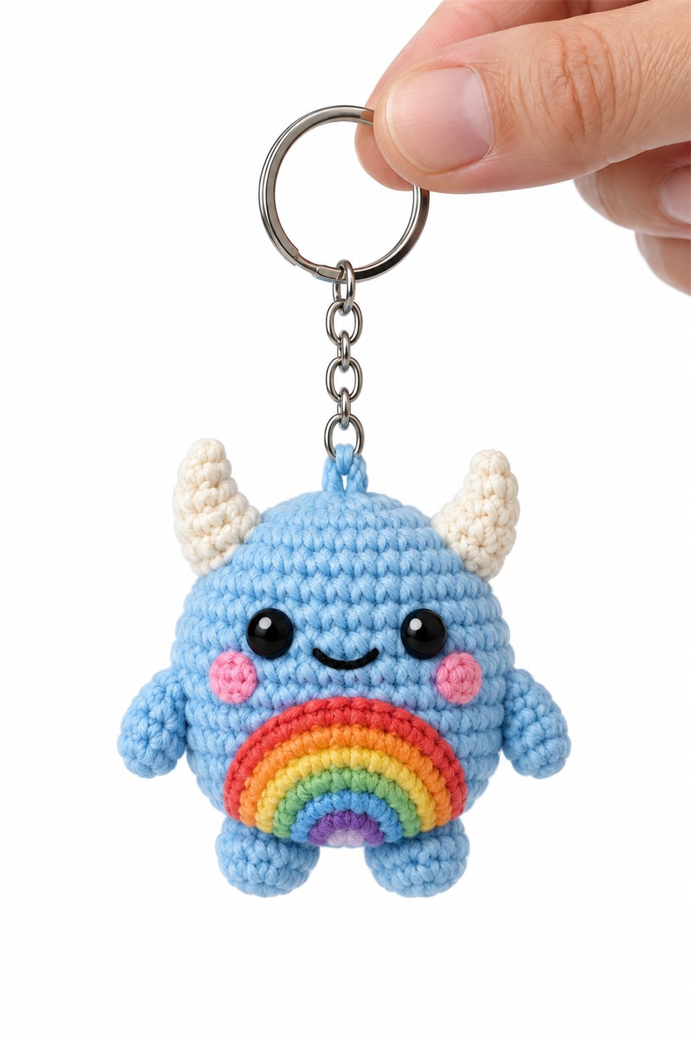 Amigurumi 377 Chaveiro Monstrinho Nuvem - Easy Crochet