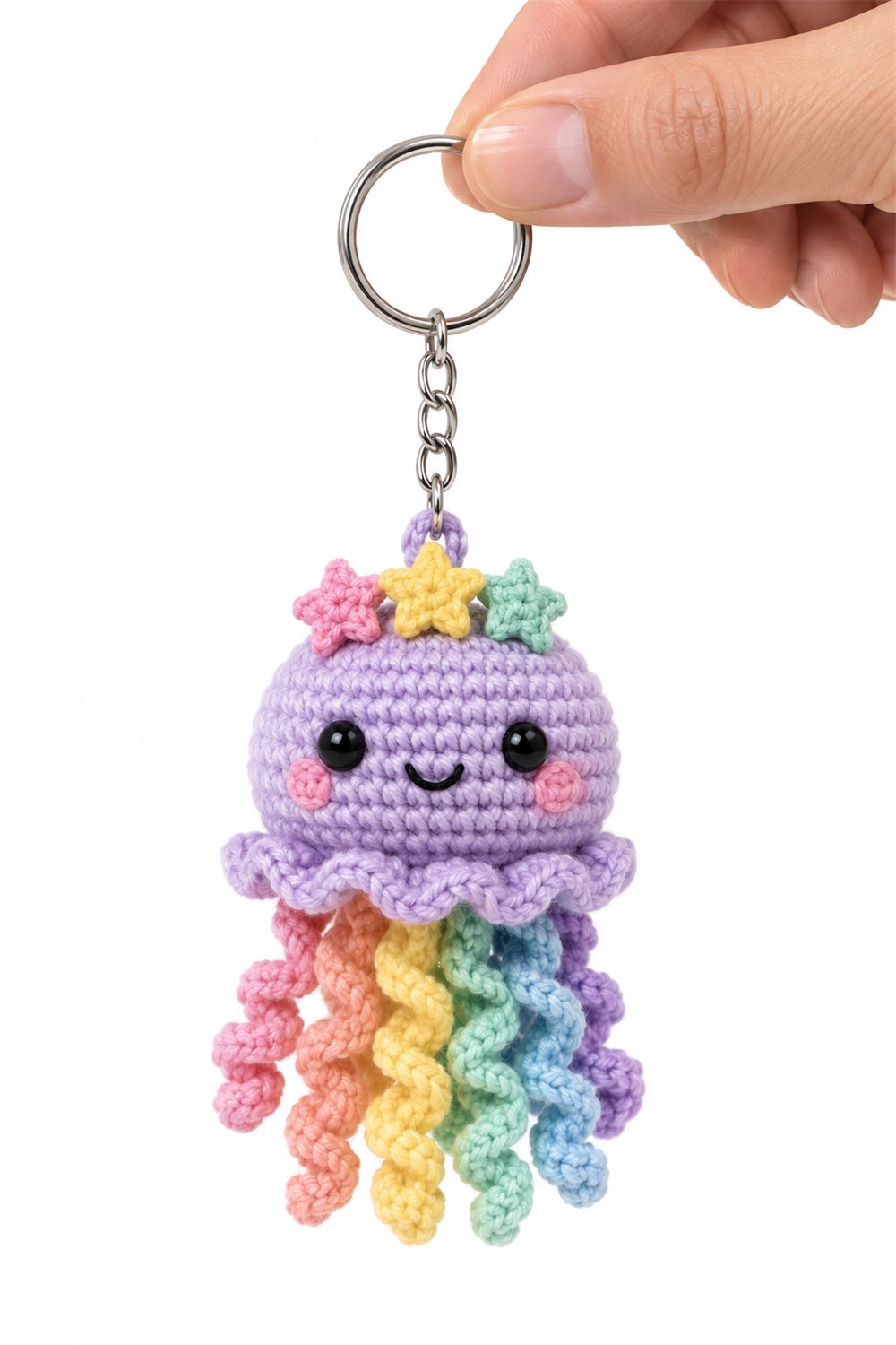 Amigurumi 379 Chaveiro Medusa Estelar - PDF Pattern