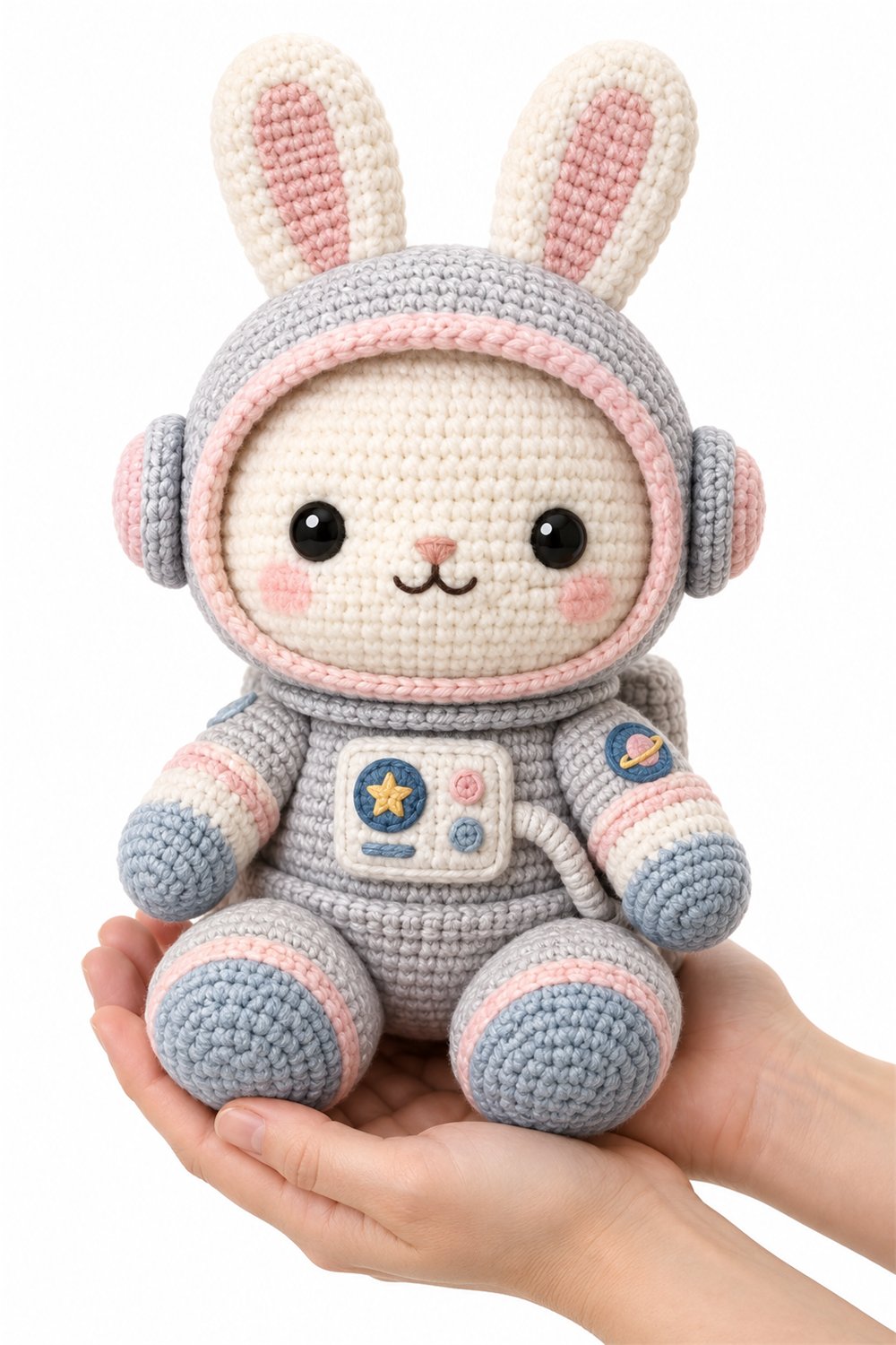 Amigurumi 388 Na Mao Astronauta Coelho - PDF Pattern