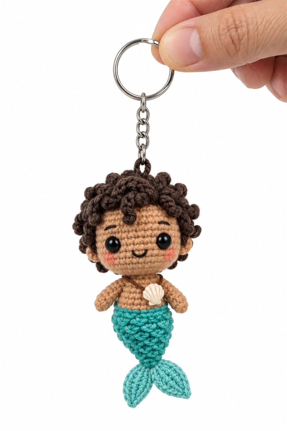 Amigurumi 389 Chaveiro Sereio Turquesa - Crochet Pattern