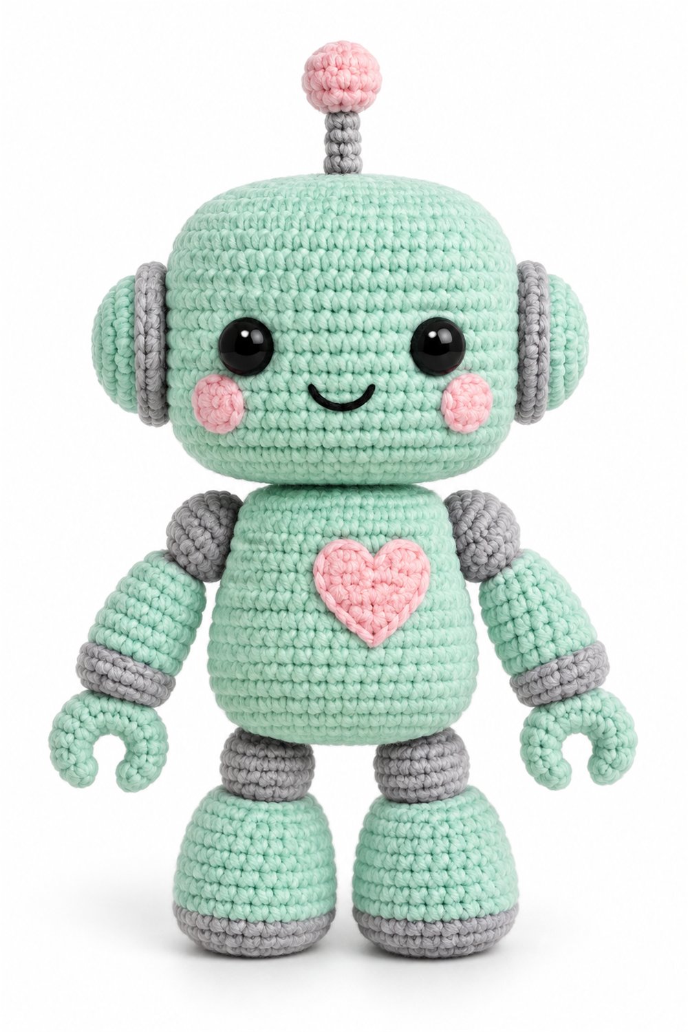 Amigurumi 40 Robo Coracao - Step by Step