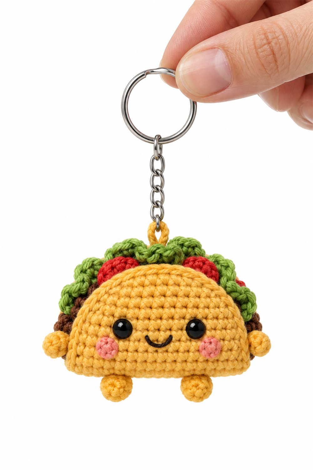 Amigurumi 413 Chaveiro Taco Fofo - Easy Crochet