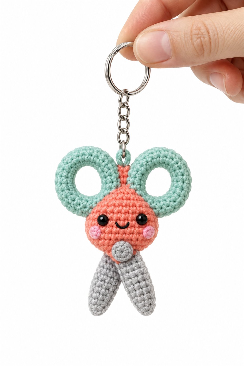 Amigurumi 423 Chaveiro Tesoura Fofa Crochet Guide