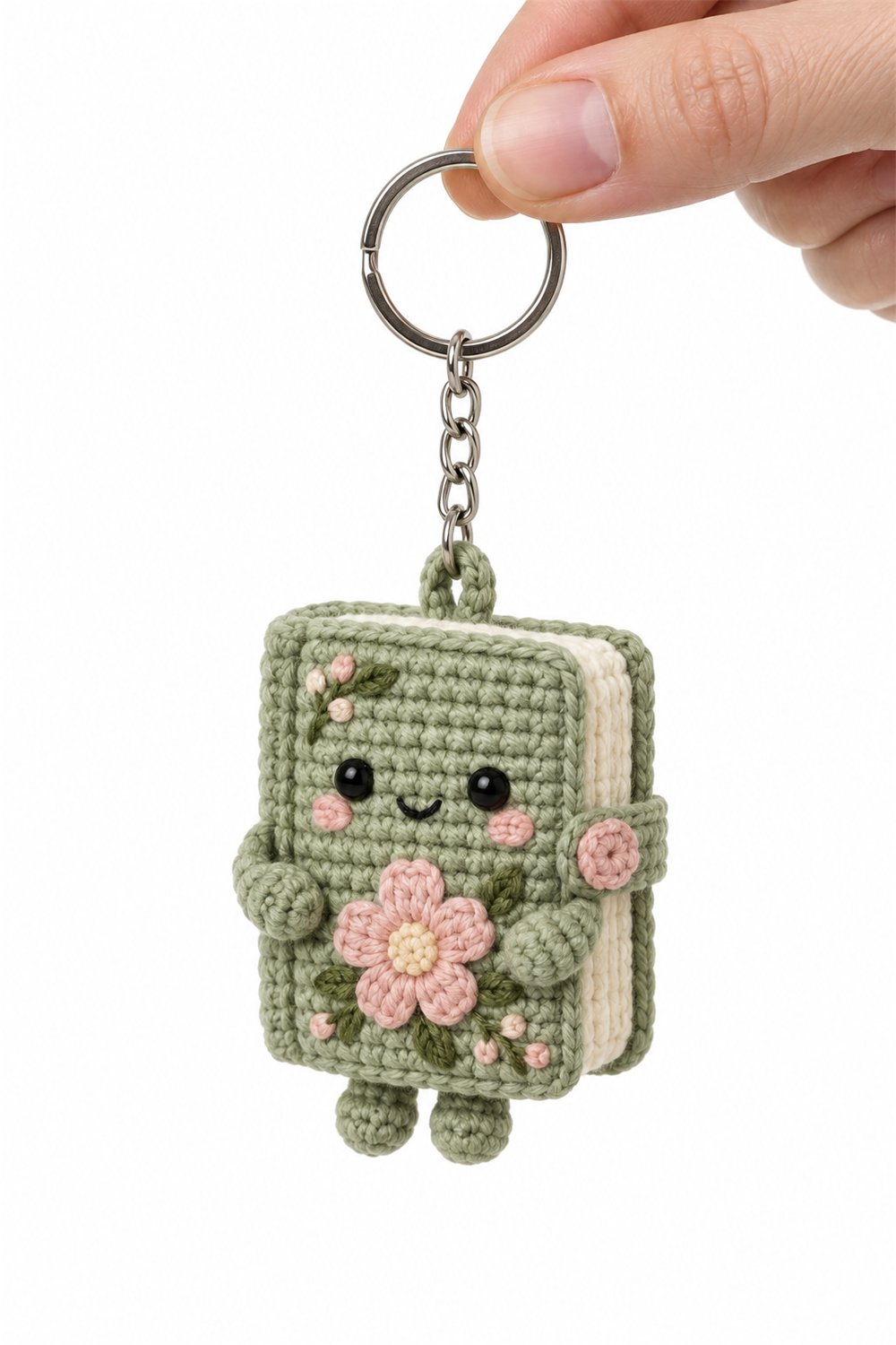 How to Crochet Amigurumi 427 Chaveiro Livro Jardim