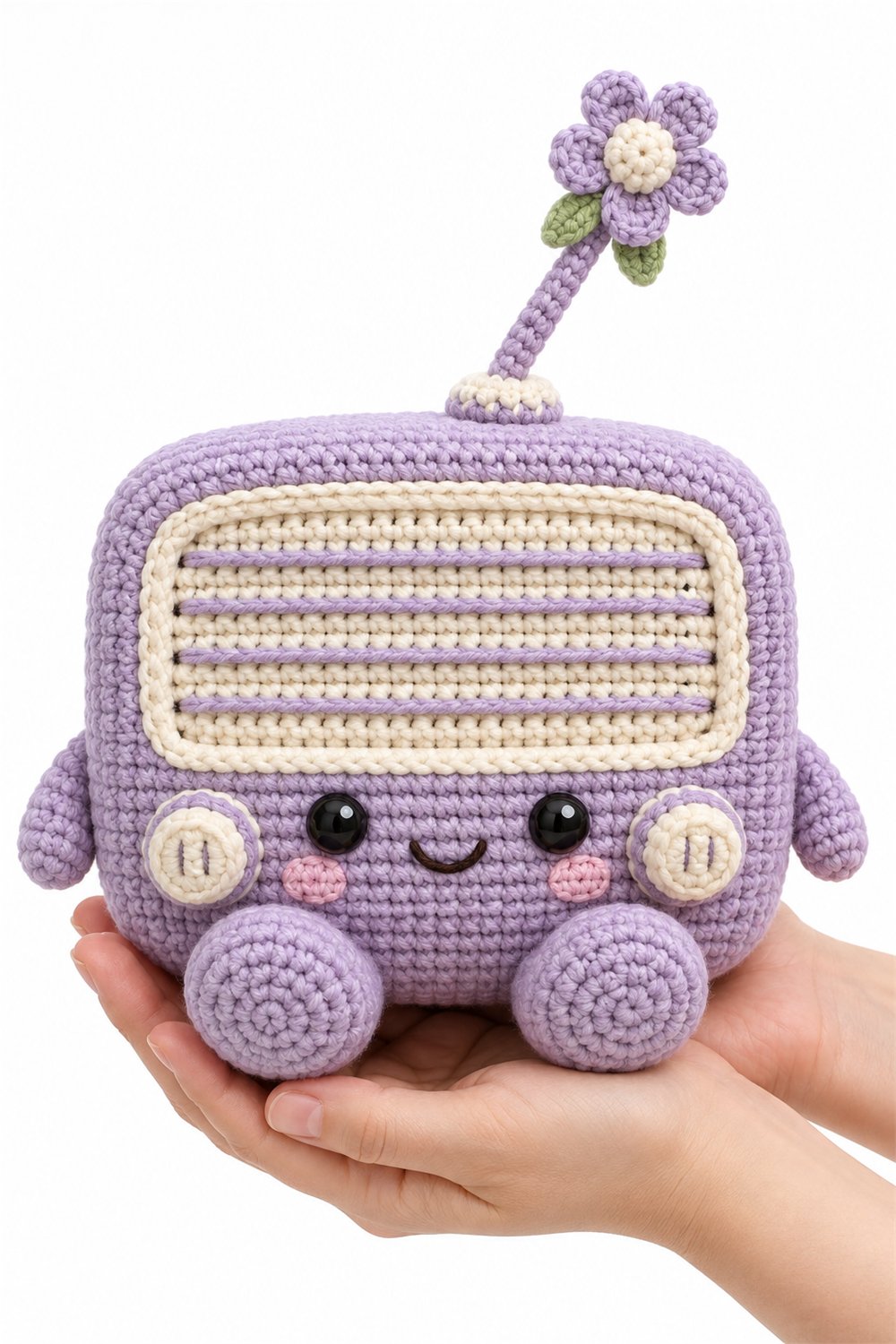 Crochet Amigurumi 430 Na Mao Radio Floral - Pattern