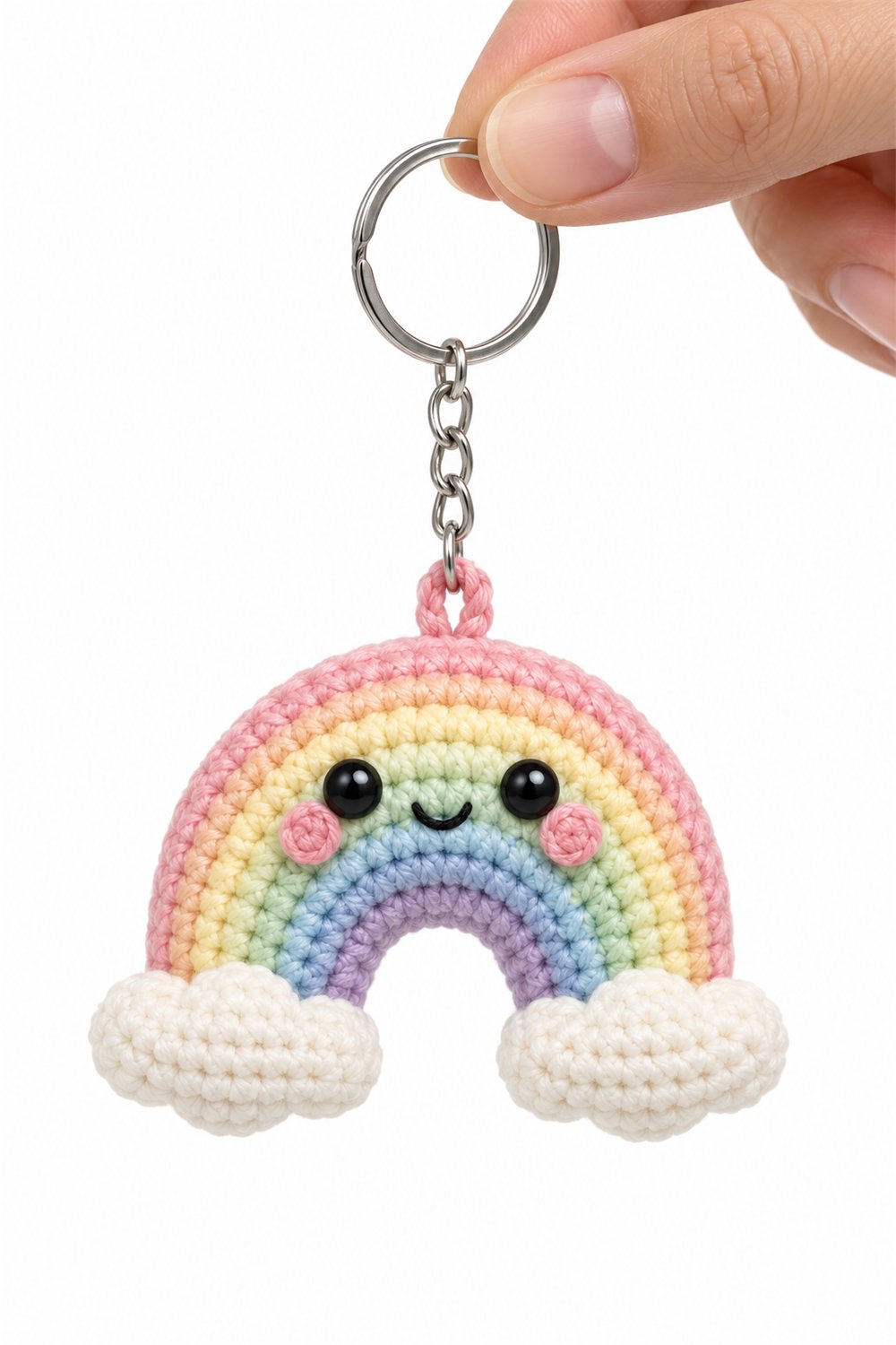 Amigurumi 437 Chaveiro Arcoiris Botinhas - Step by Step