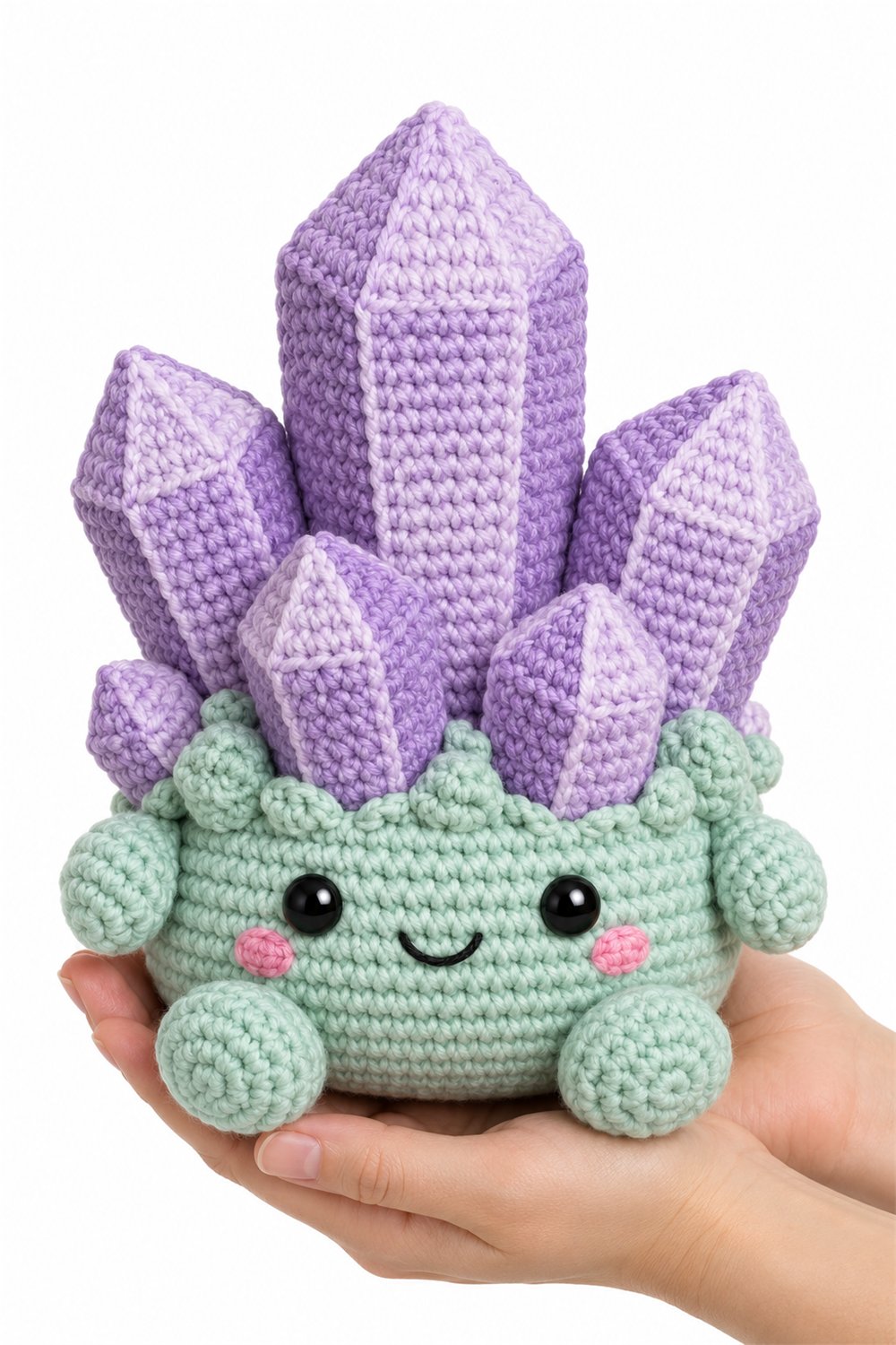 Amigurumi 440 Na Mao Cristal Lilas - Easy Crochet