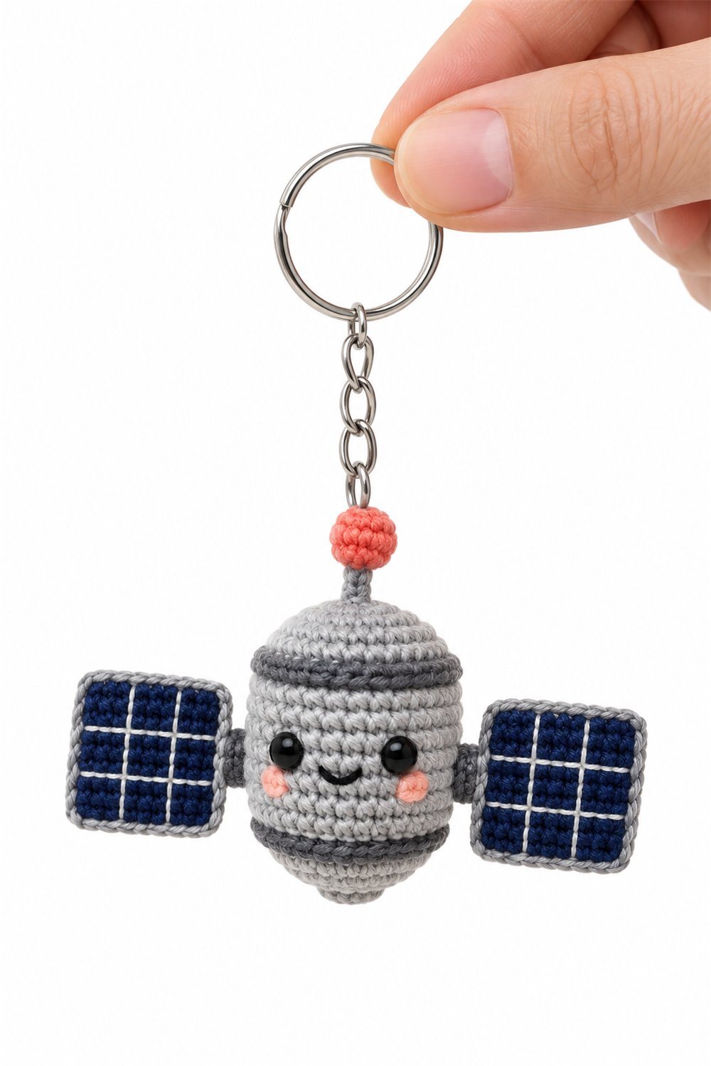 Amigurumi 441 Chaveiro Satellite Fofo Crochet Guide