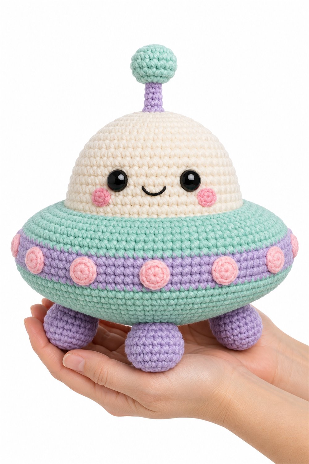 Amigurumi 442 Na Mao Ovni Pastel - PDF Pattern