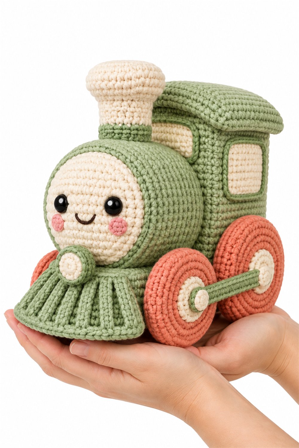 Amigurumi 446 Na Mao Trem Vintage - Step by Step