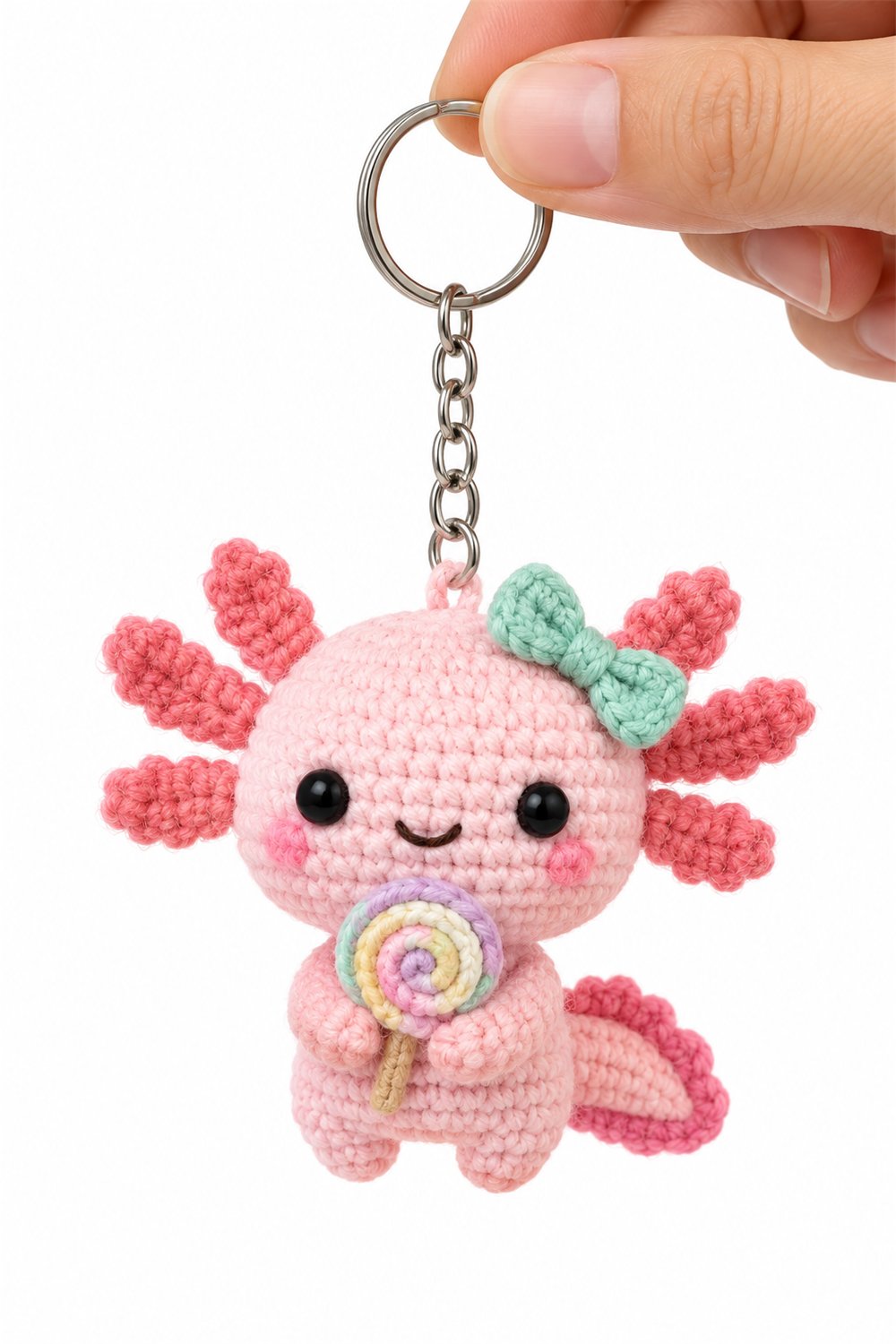 Amigurumi 453 Chaveiro Axolote Pirulito - Amigurumi Pattern