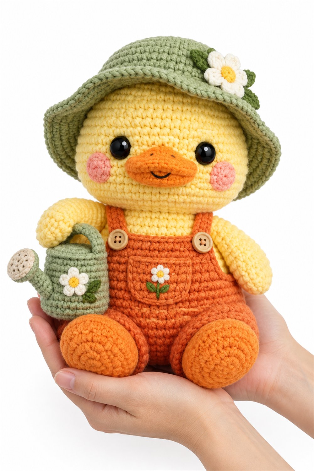 Amigurumi 460 Na Mao Pato Jardineiro Laranja - PDF Pattern
