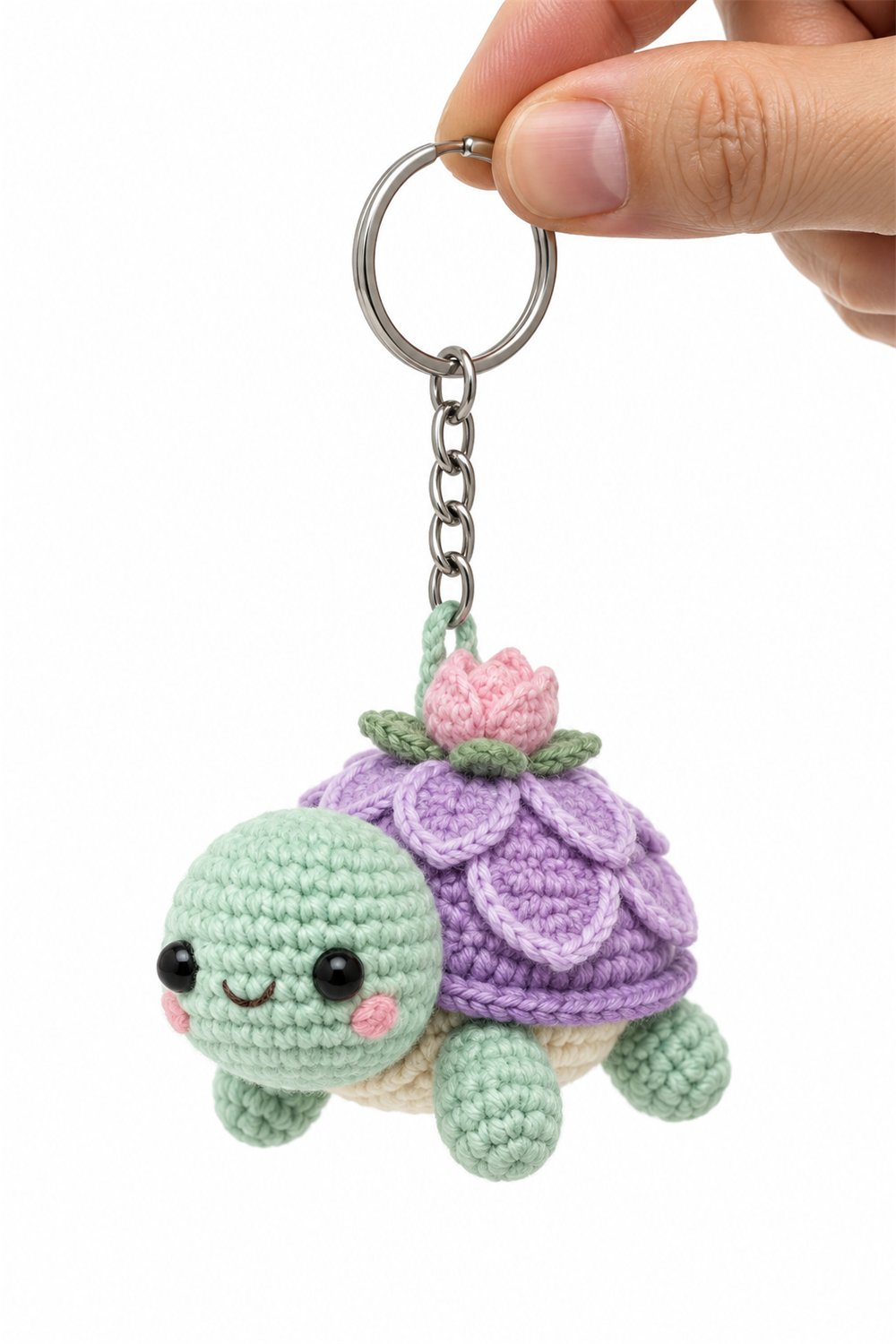 Crochet Amigurumi 467 Chaveiro Tartaruga Lotus - Pattern