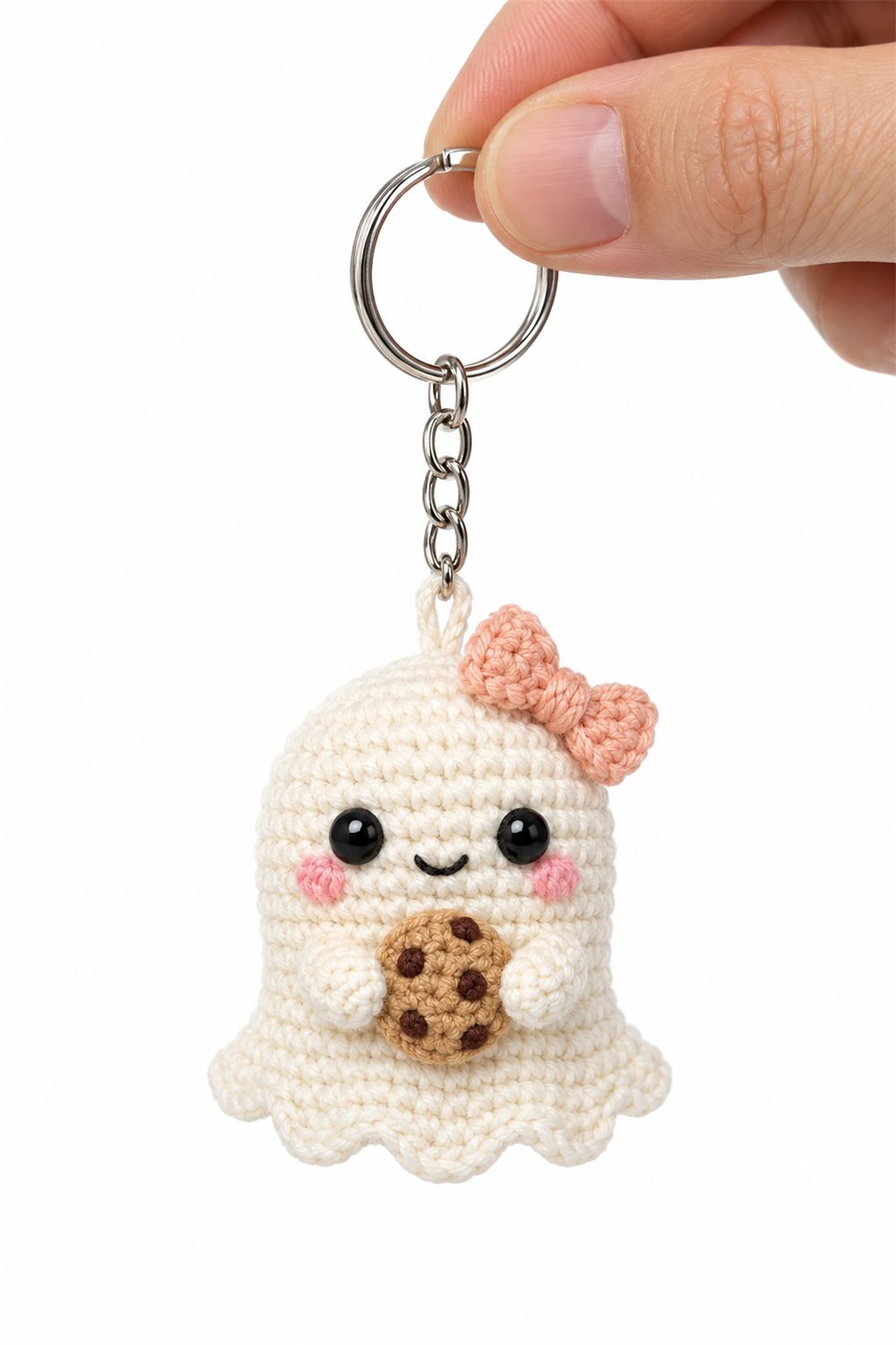 Amigurumi 475 Chaveiro Fantasma Biscoito - Handmade Pattern