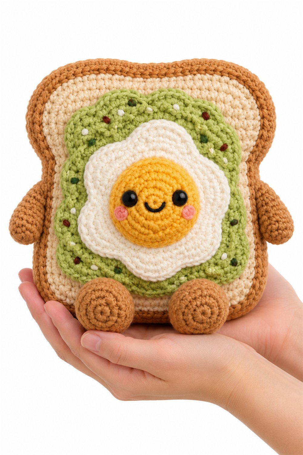 Amigurumi 482 Na Mao Torrada Abacate - Step by Step
