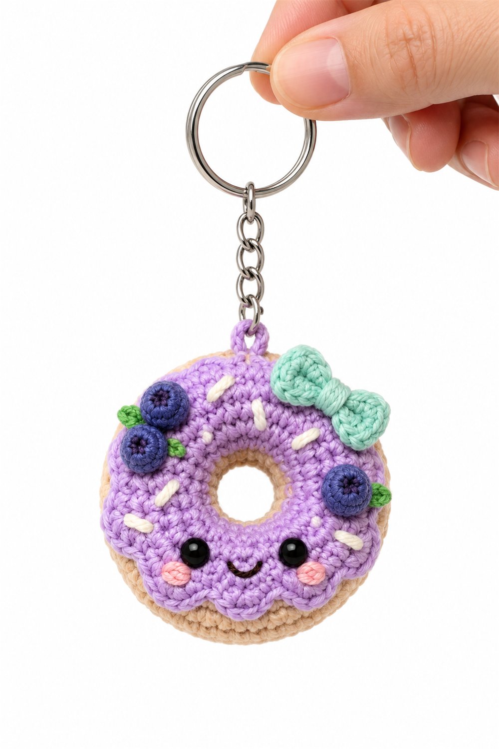 DIY Amigurumi 483 Chaveiro Donut Mirtilo - Crochet Tutorial