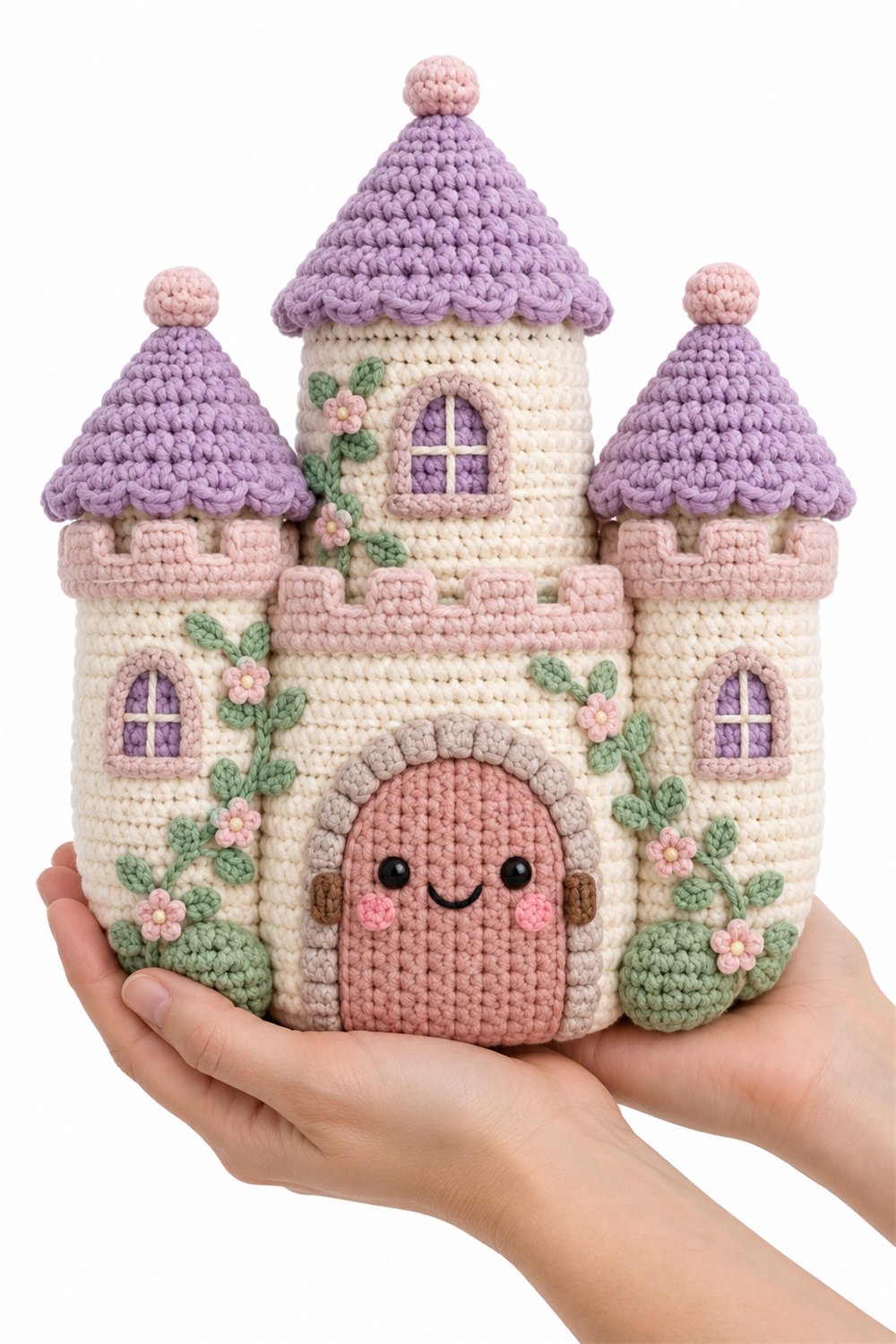 Amigurumi 498 Na Mao Castelo Pastel - Crochet Pattern