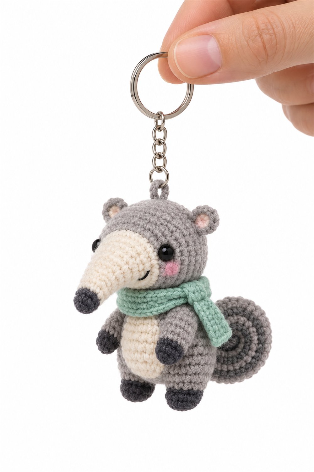Amigurumi 511 Chaveiro Tamandua Cachecol - Handmade Pattern