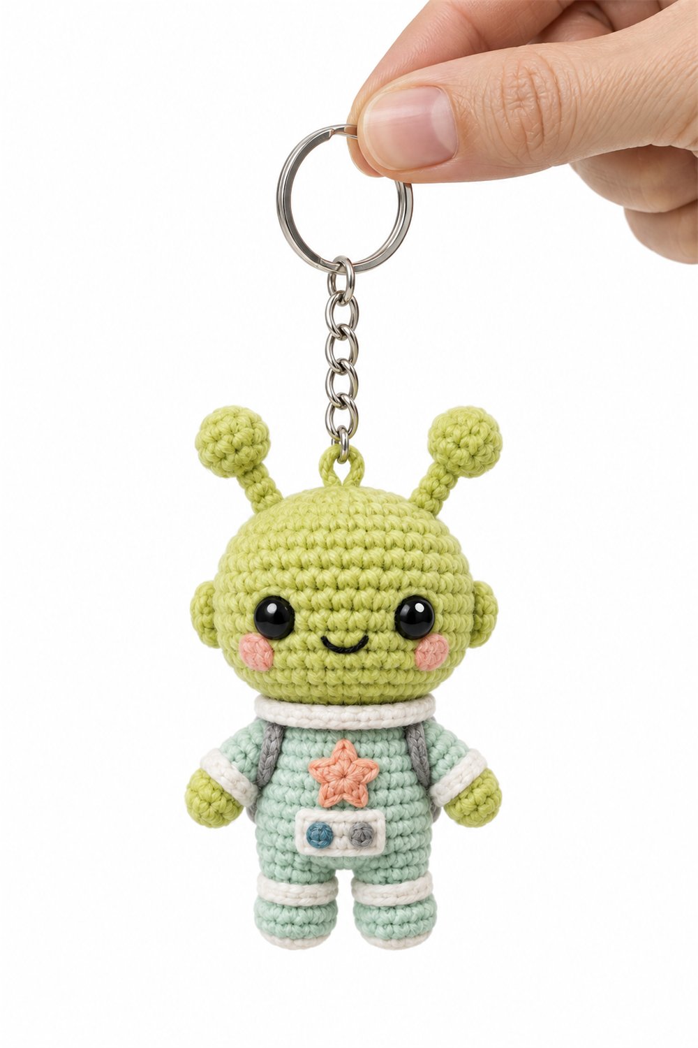 Crochet Amigurumi 521 Chaveiro Alien Limao - Pattern