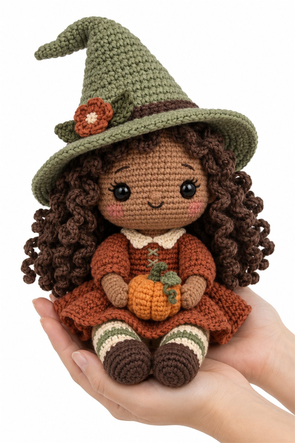 Amigurumi 524 Na Mao Bruxinha Outono - PDF Pattern