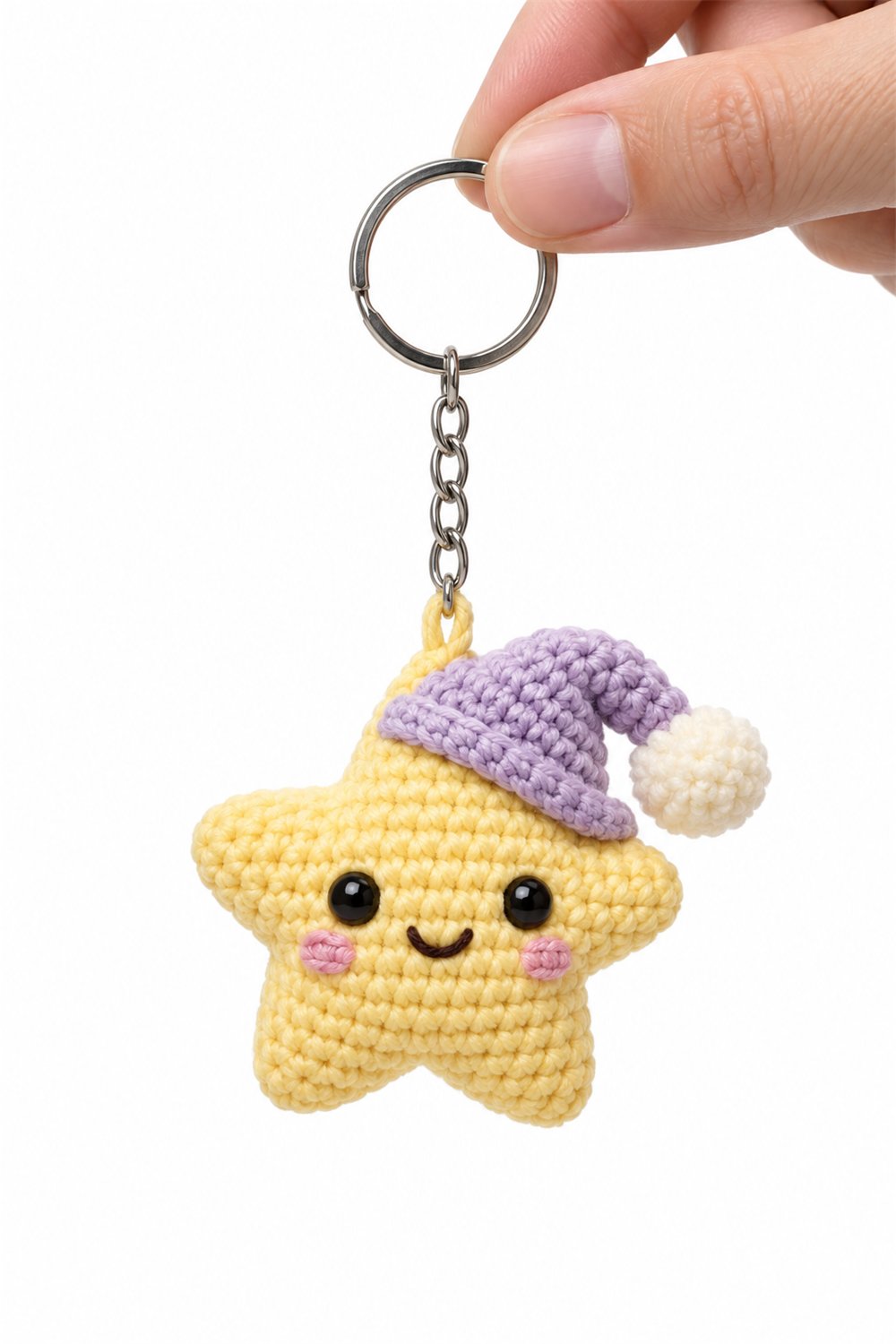 Amigurumi 525 Chaveiro Estrela Sonolenta - Crochet Pattern