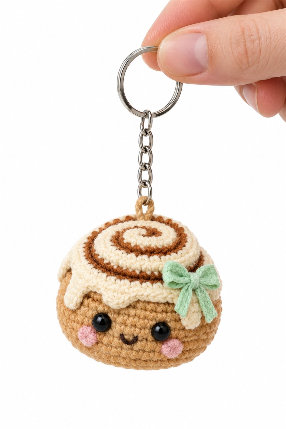 Amigurumi 539 Chaveiro Pao Canela - Handmade Pattern