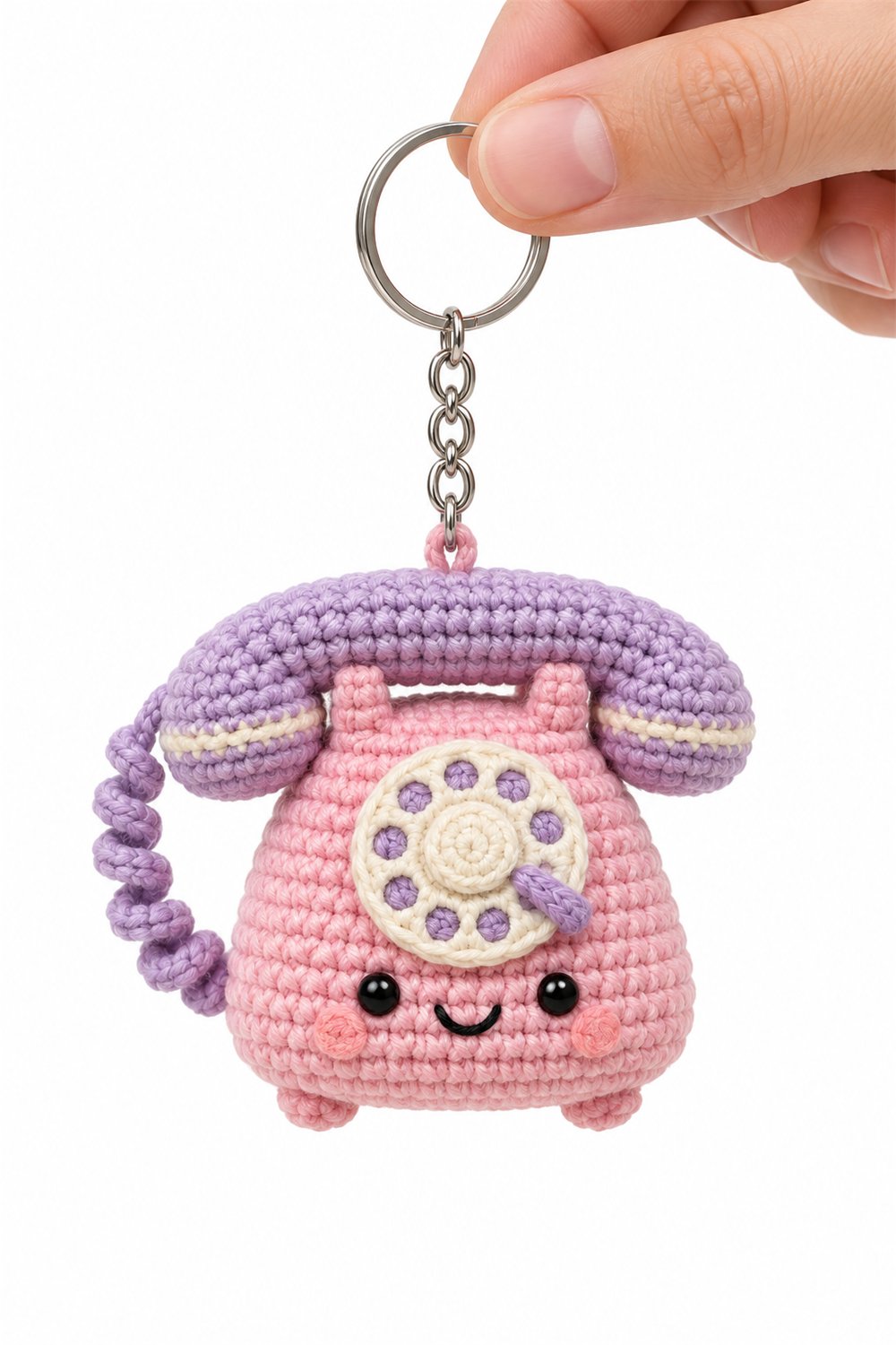 Amigurumi 543 Chaveiro Telefone Retro - Crochet Pattern