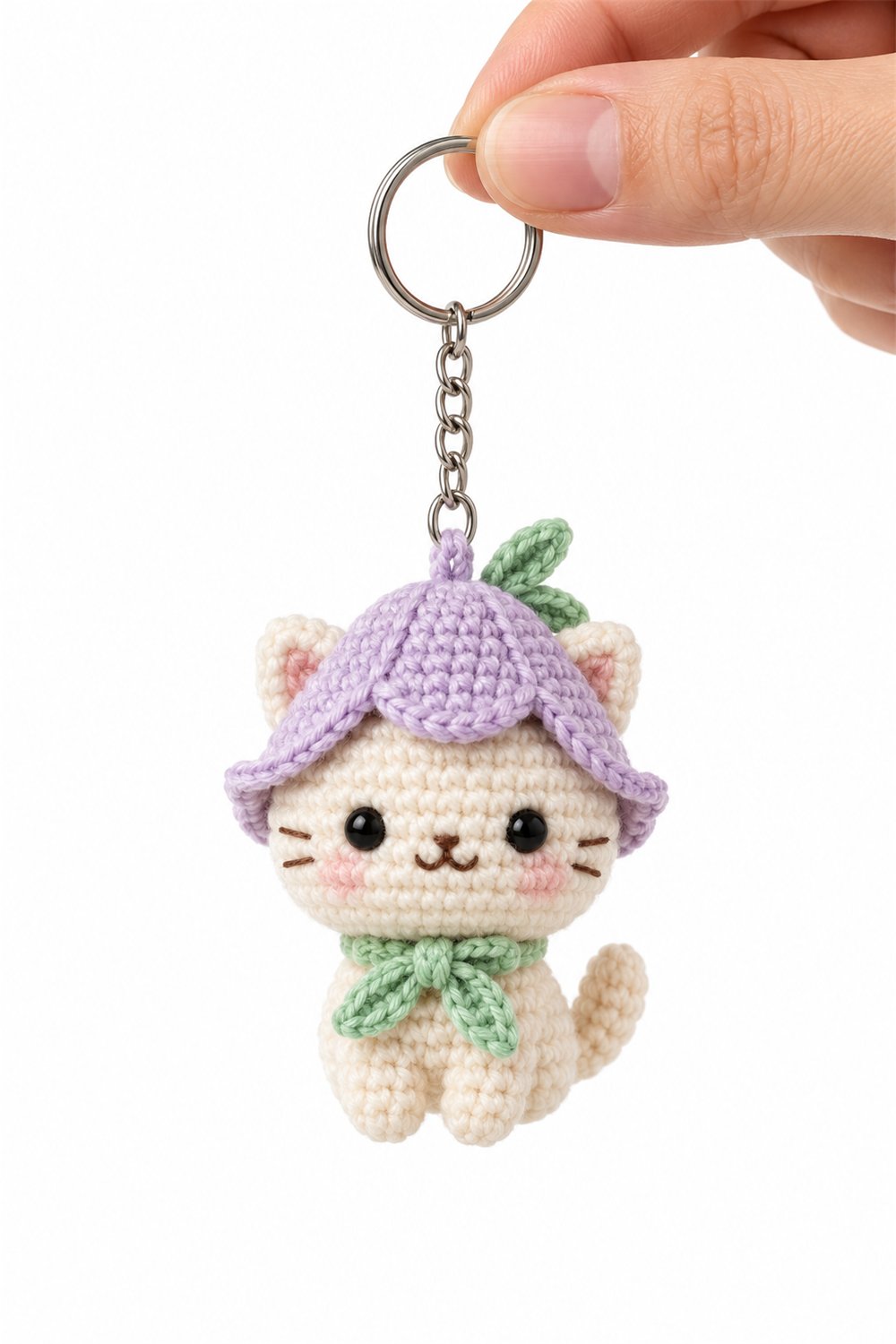 Amigurumi 561 Chaveiro Gato Tulipa - Crochet Pattern