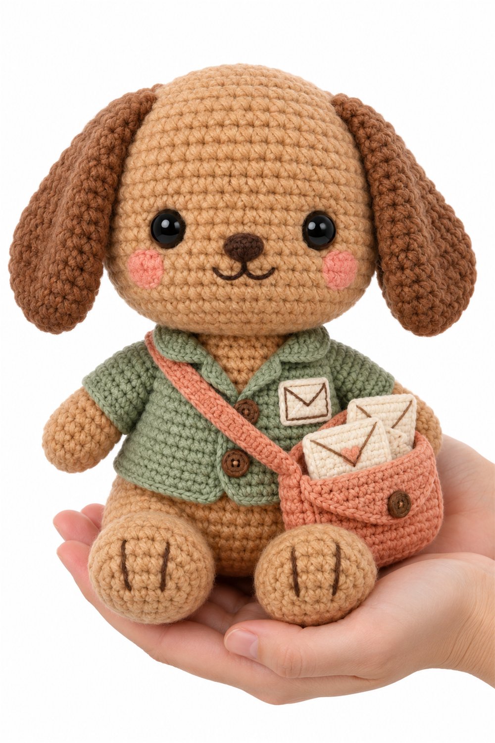 Amigurumi 562 Na Mao Cachorro Carteiro - Amigurumi Pattern