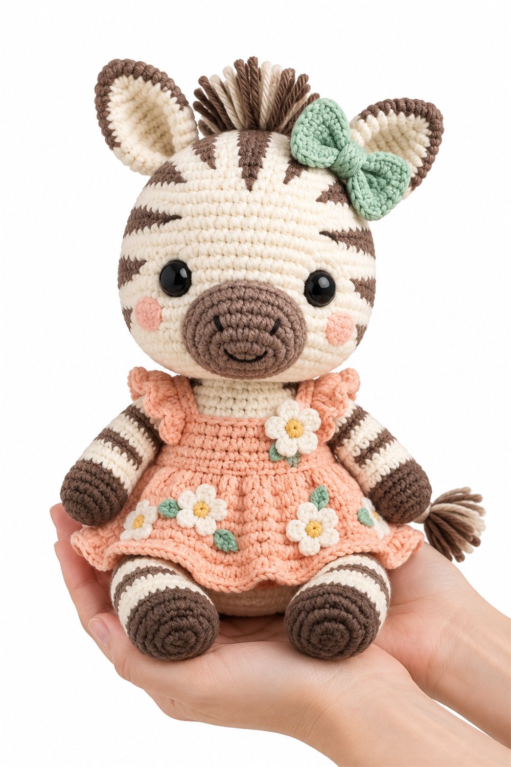 Amigurumi 564 Na Mao Zebra Vestido - Step by Step