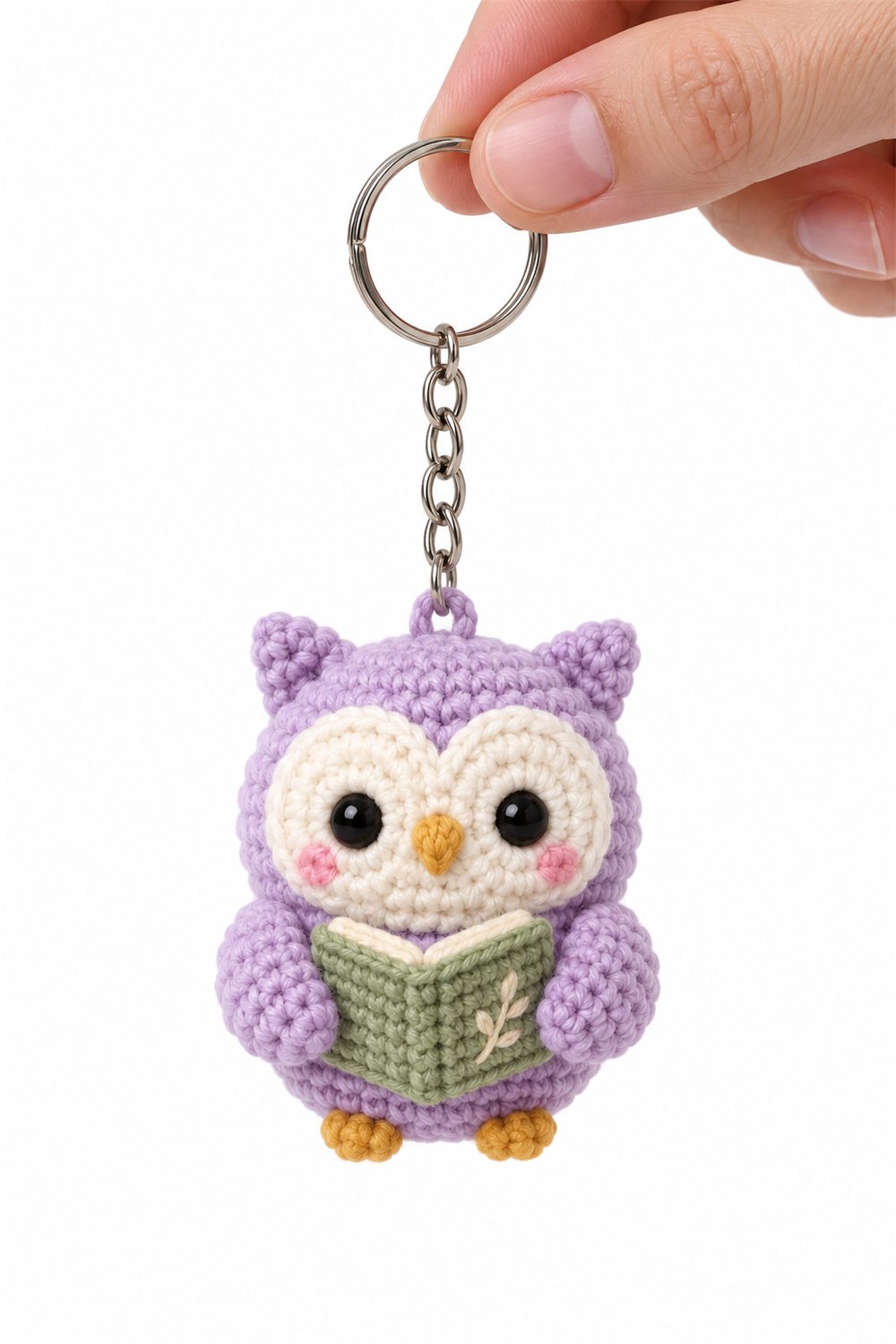 Amigurumi 569 Chaveiro Coruja Livro Crochet Guide