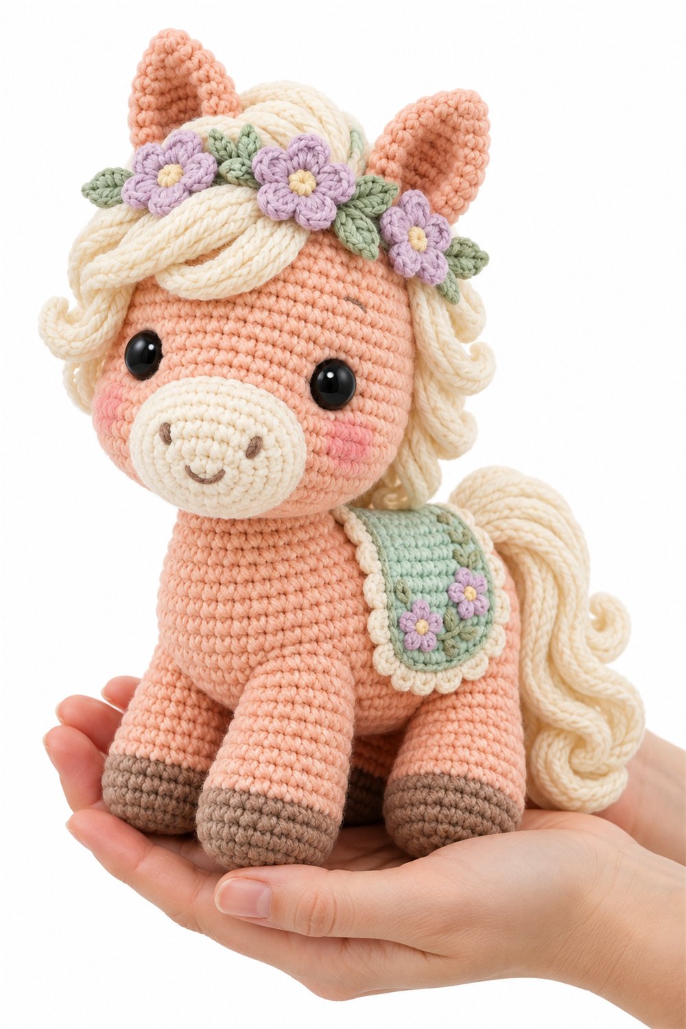 Amigurumi 570 Na Mao Cavalo Jardim - Crochet Pattern