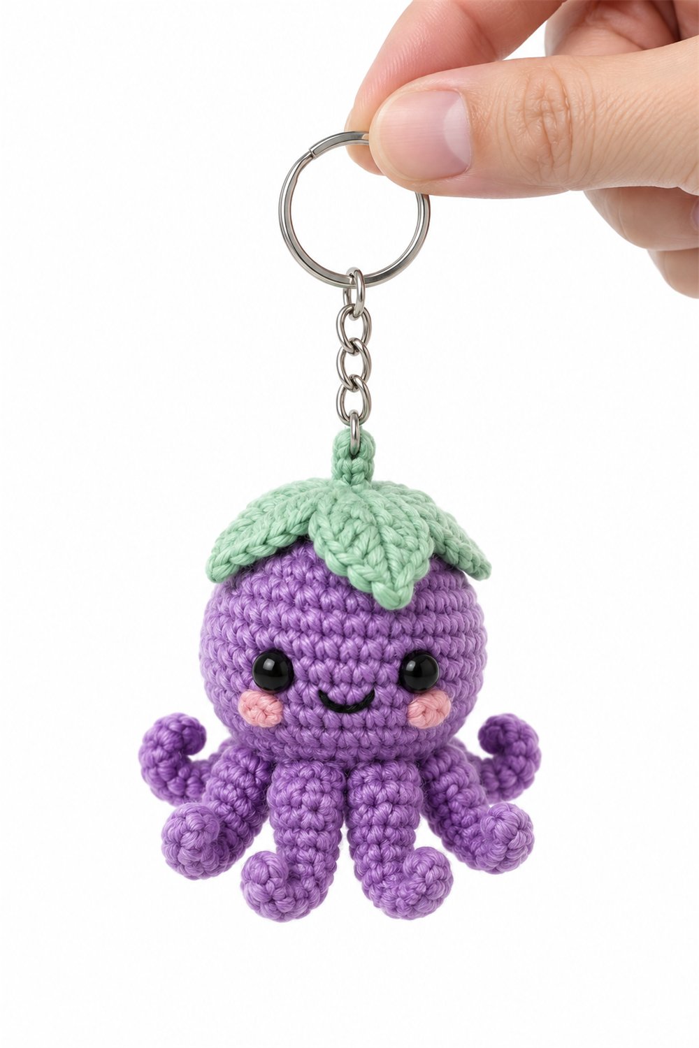 Amigurumi 575 Chaveiro Polvo Uva - Handmade Pattern