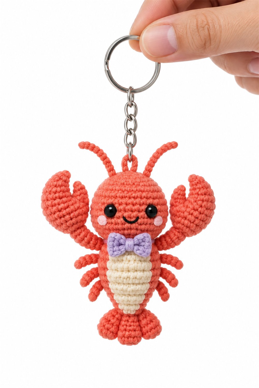 Amigurumi 589 Chaveiro Lagosta Lacinho - Crochet Pattern