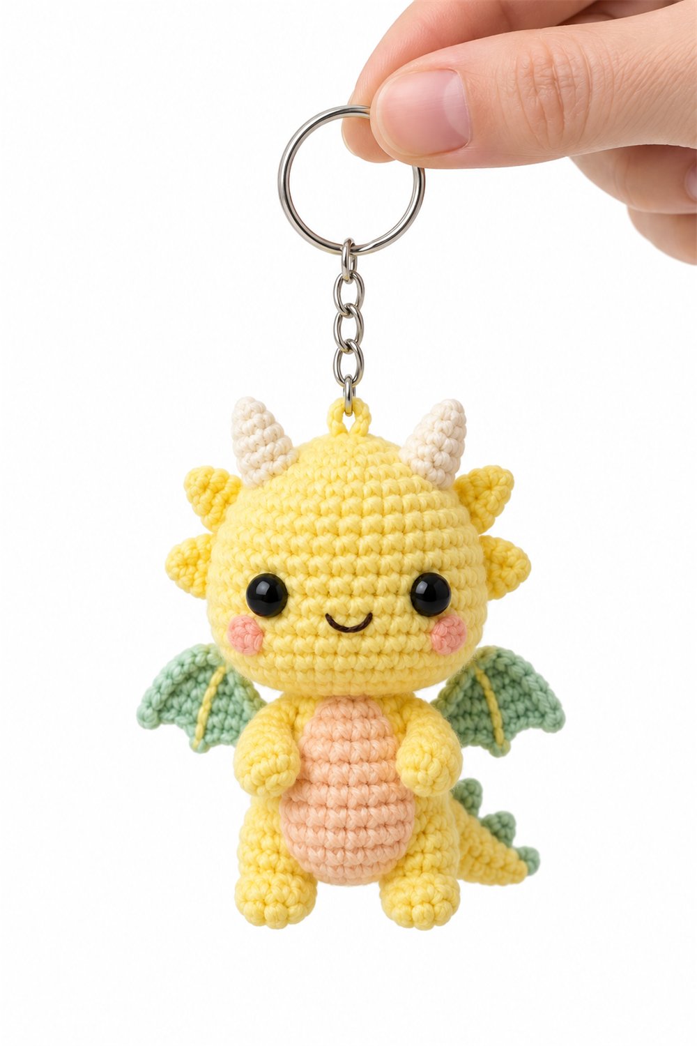 Amigurumi 591 Chaveiro Dragao Limao - Step by Step