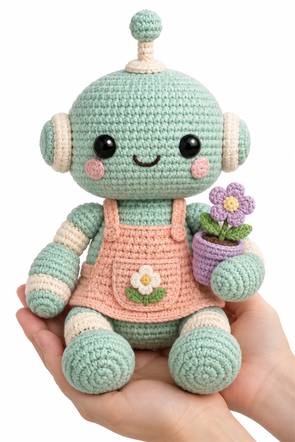 Amigurumi 596 Na Mao Robo Jardineiro Crochet Guide