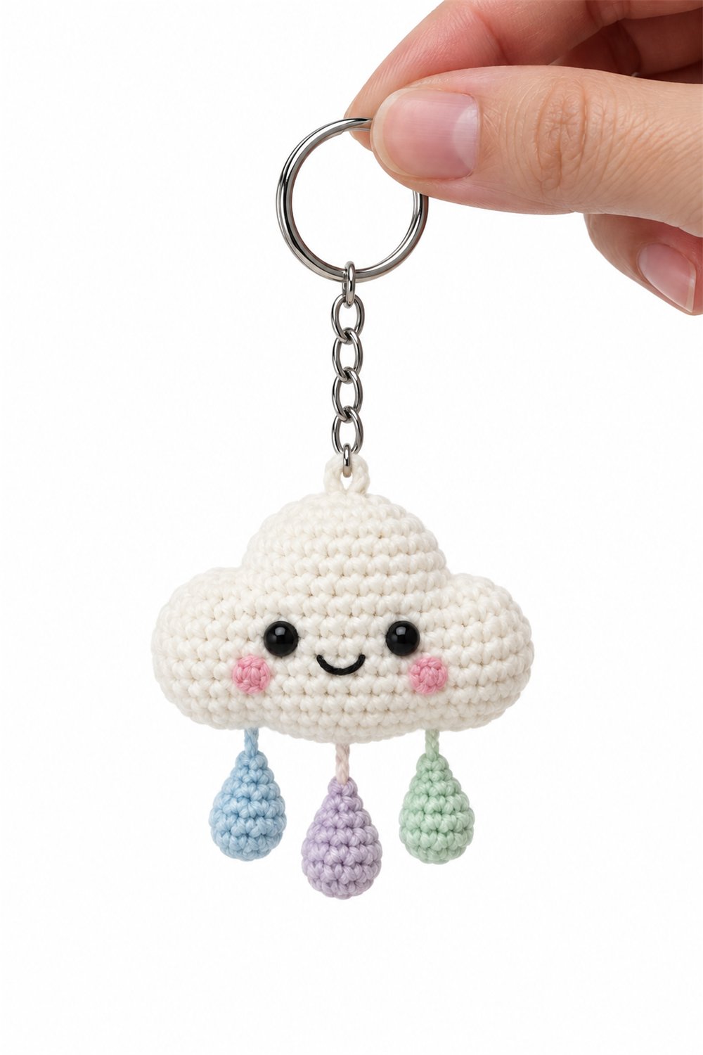 DIY Amigurumi 601 Chaveiro Nuvem Chuva - Crochet Tutorial