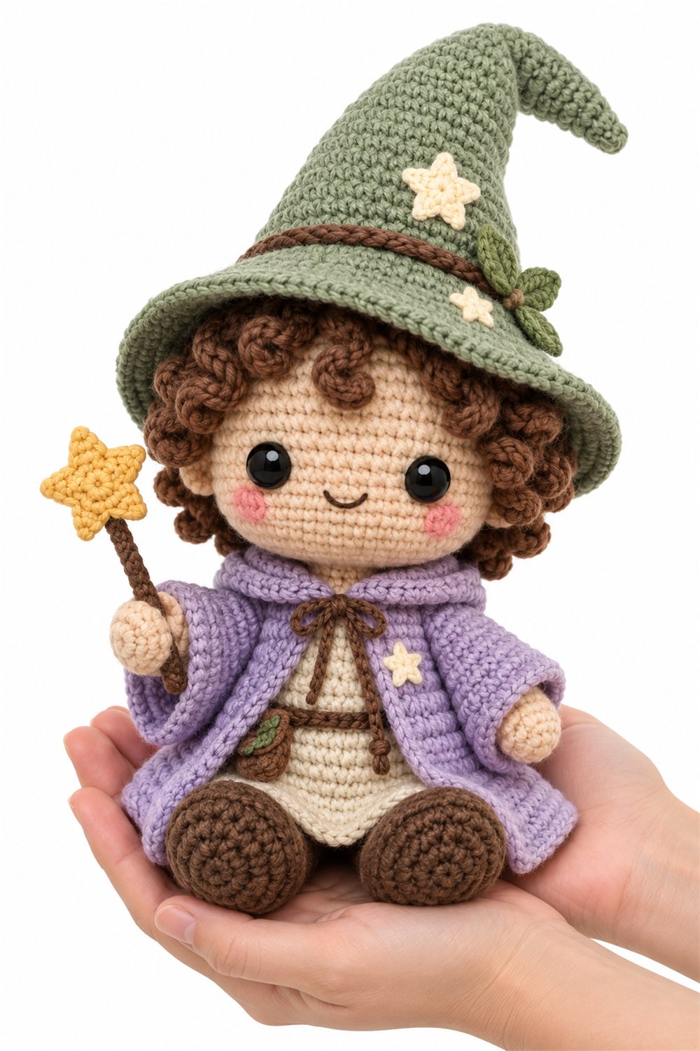 Amigurumi 602 Na Mao Bruxinho Menta - Handmade Pattern