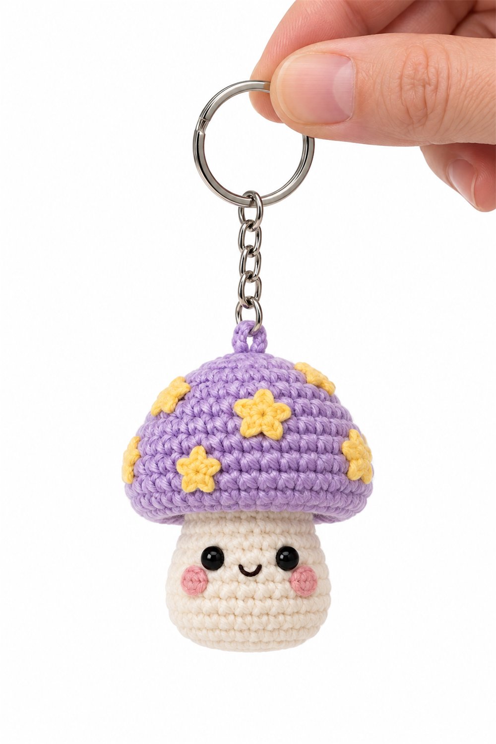 Amigurumi 607 Chaveiro Cogumelo Estrela - Crochet Pattern