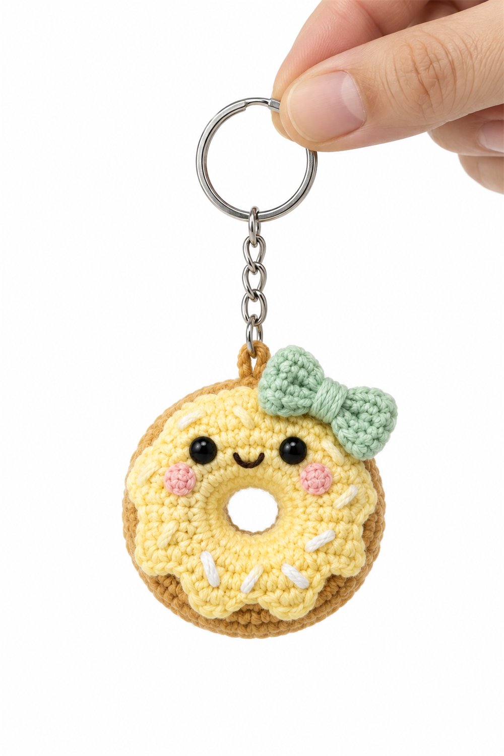 Amigurumi 613 Chaveiro Donut Limao - Easy Crochet