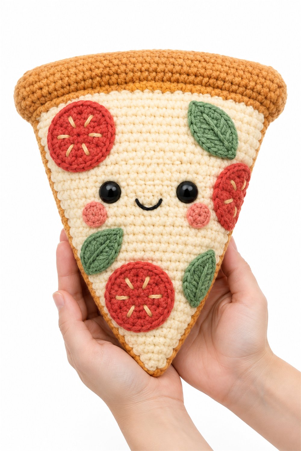 Amigurumi 614 Na Mao Pizza Pastel Crochet Guide