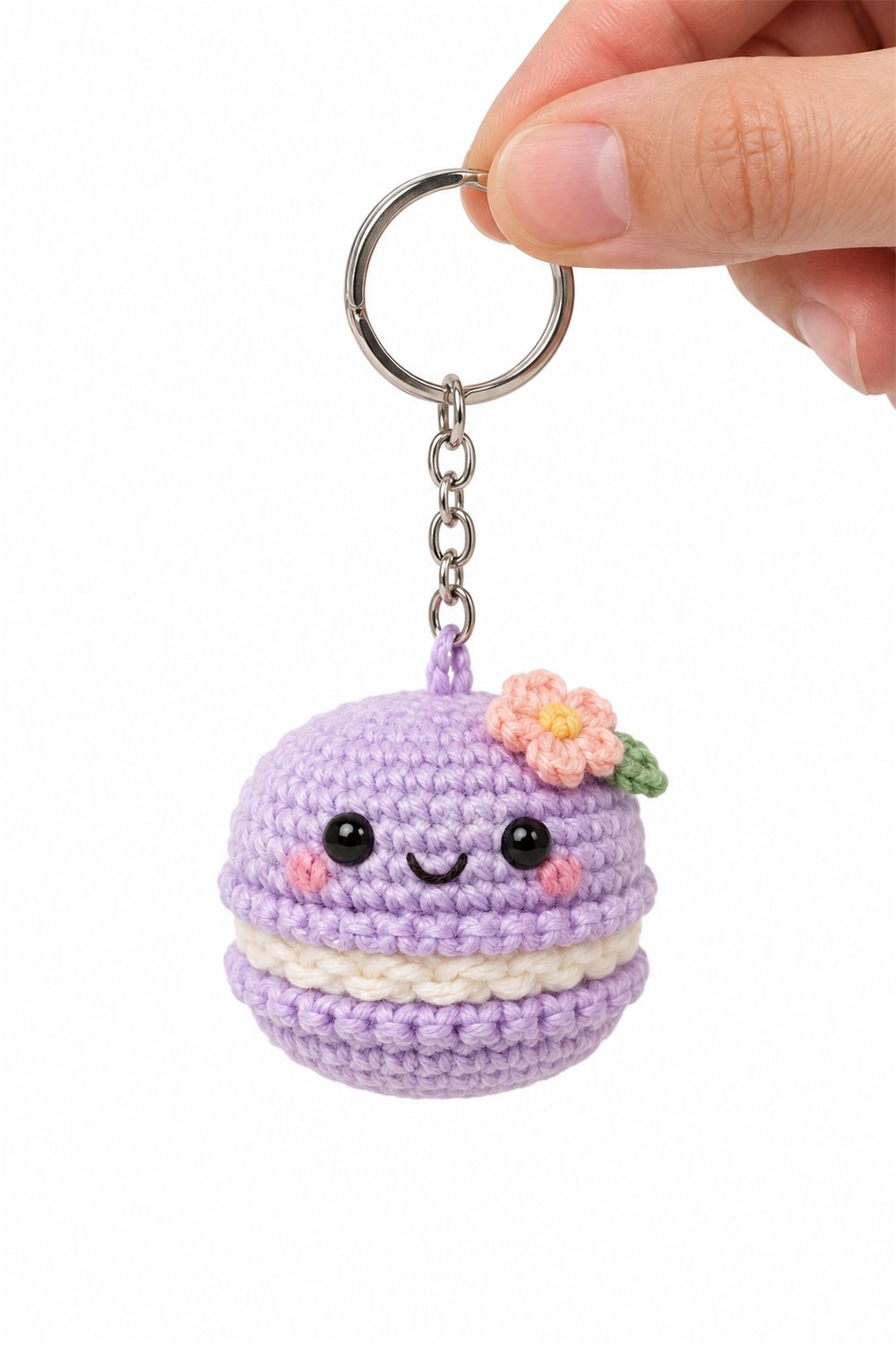 Amigurumi 615 Chaveiro Macaron Lavanda - PDF Pattern