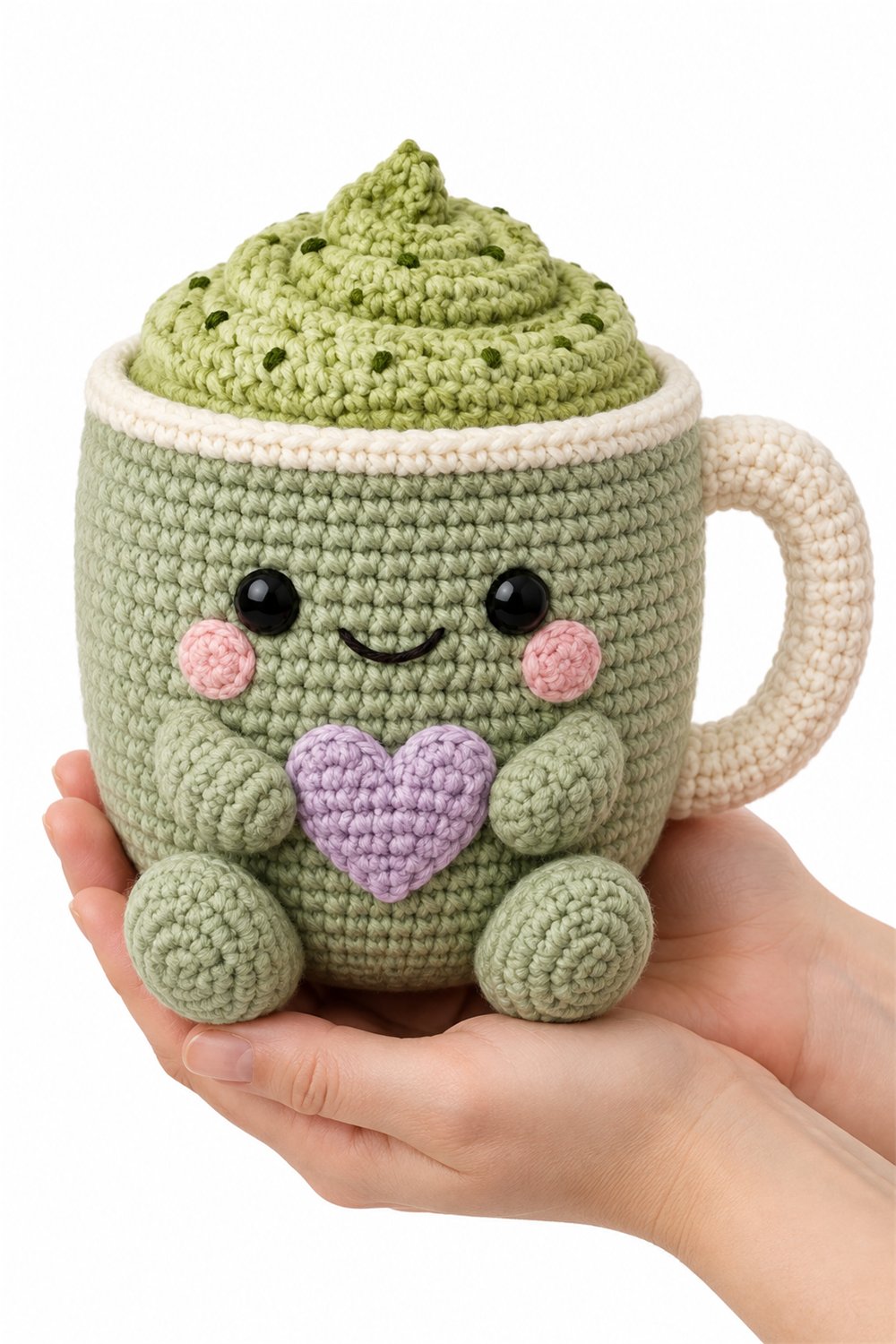 Amigurumi 620 Na Mao Caneca Matcha - Handmade Pattern