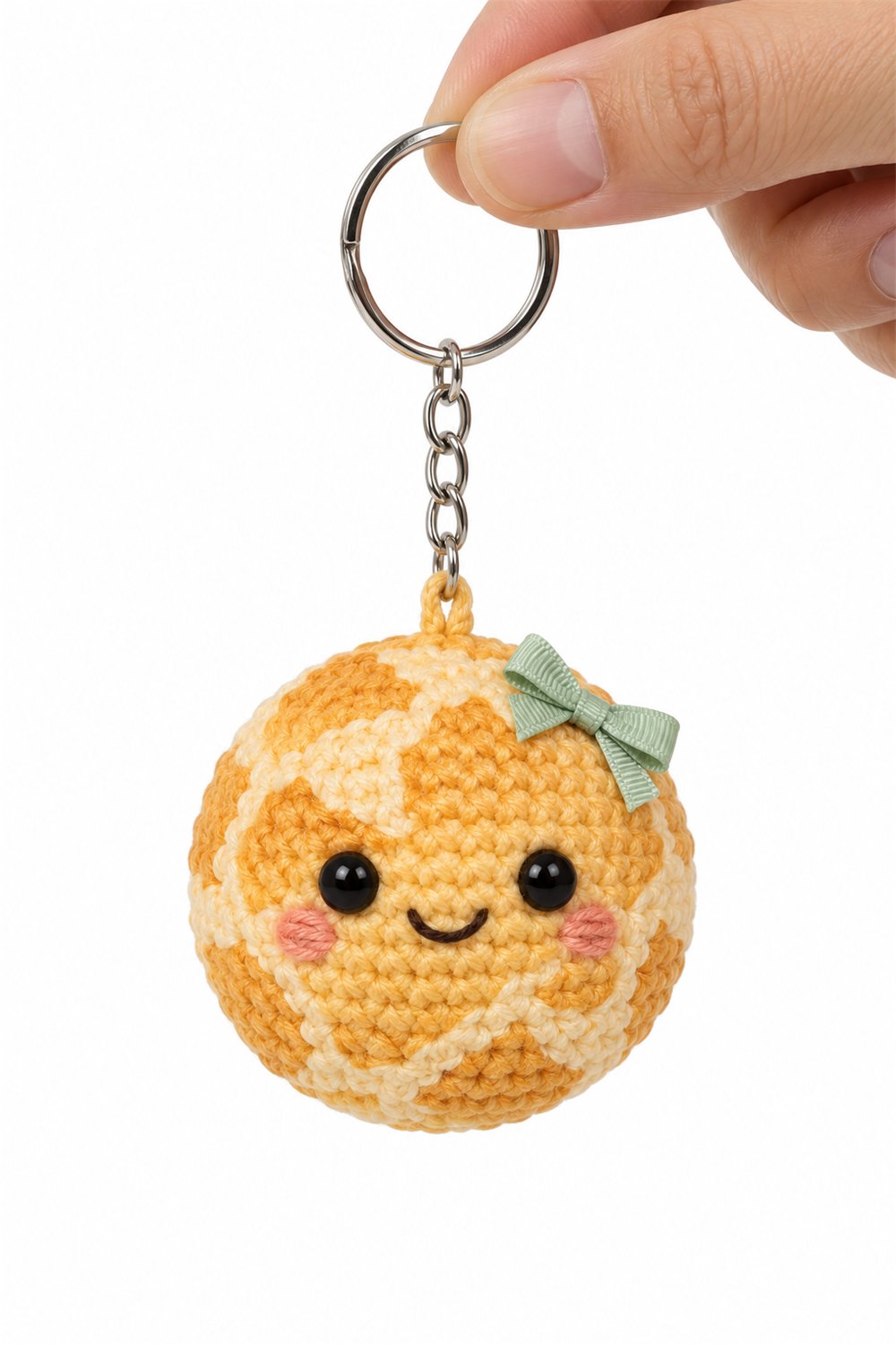 Amigurumi 625 Chaveiro Paozinho Queijo - Crochet Pattern