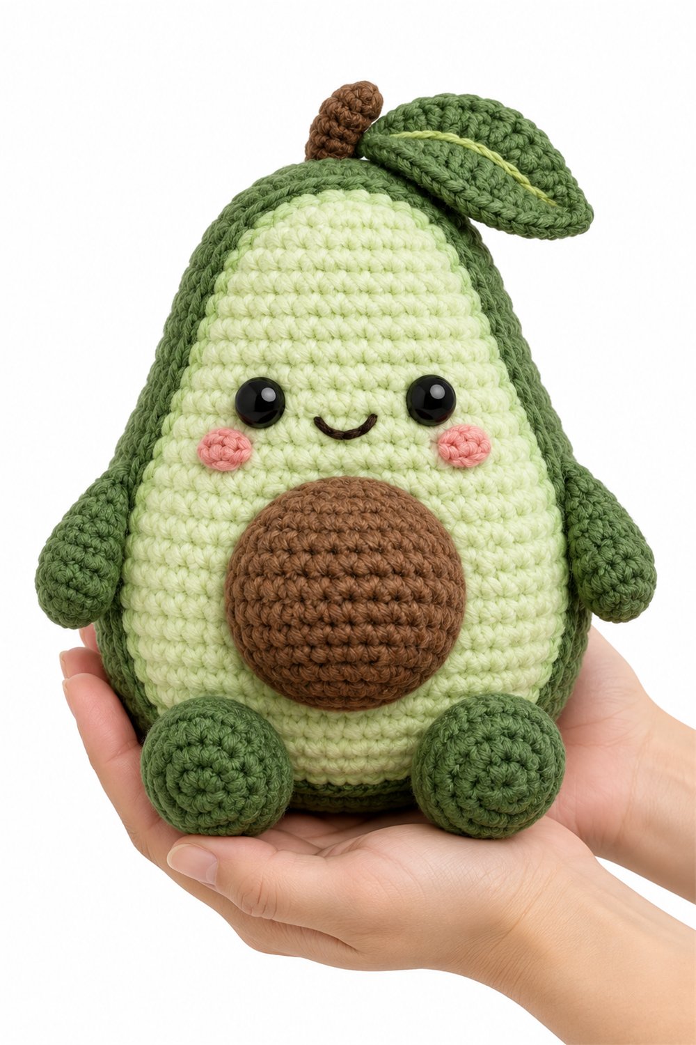 Amigurumi 628 Na Mao Abacate Bebe - Step by Step