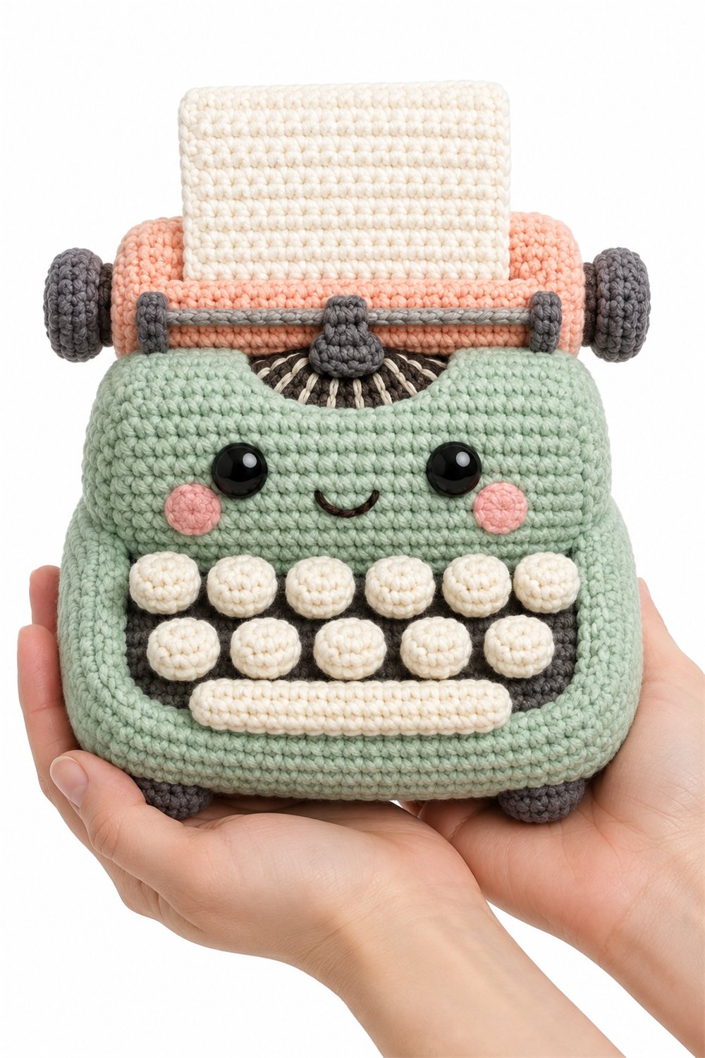 Amigurumi 632 Na Mao Maquina Escrever Crochet Guide