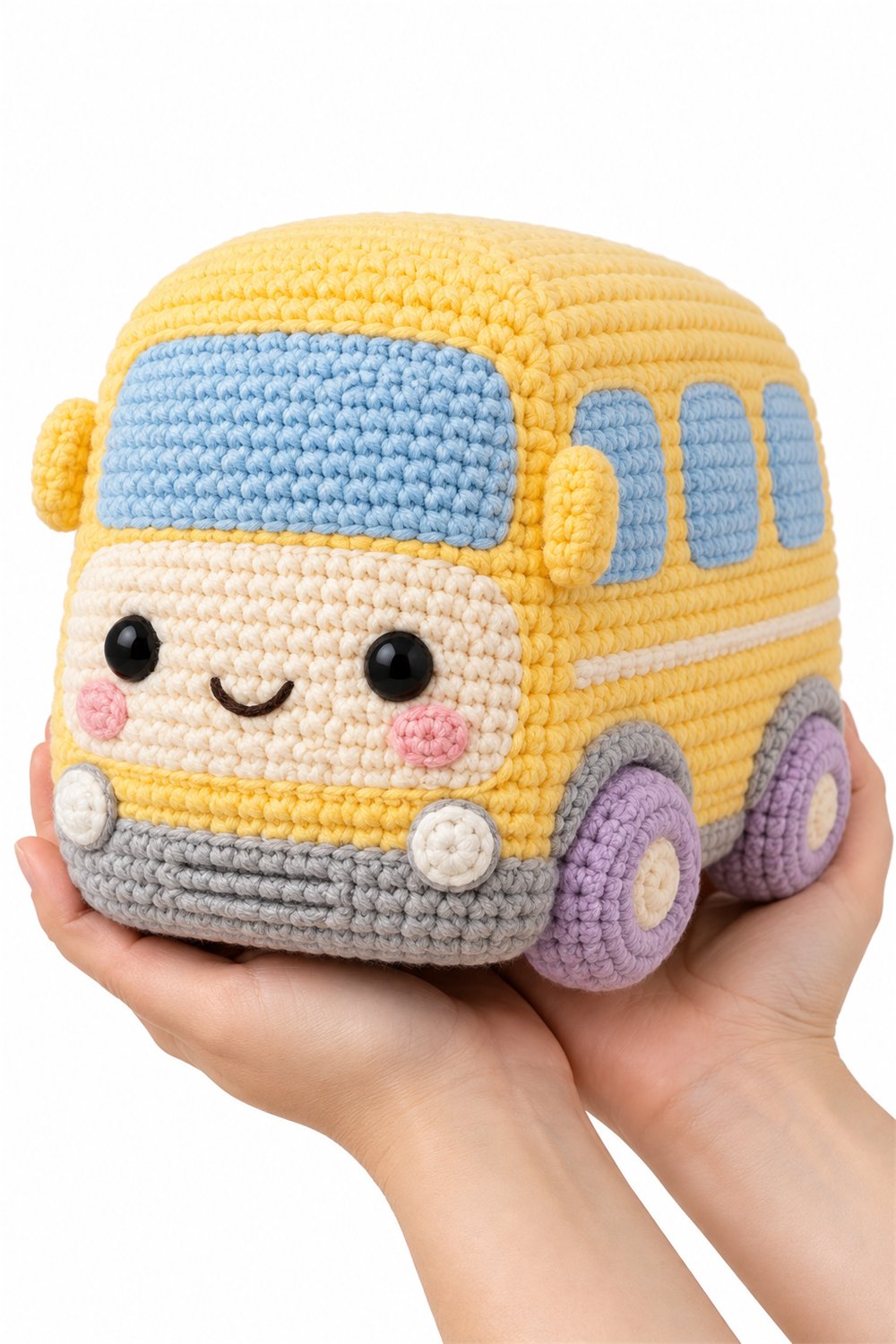 Amigurumi 634 Na Mao Onibus Escolar - Crochet Pattern